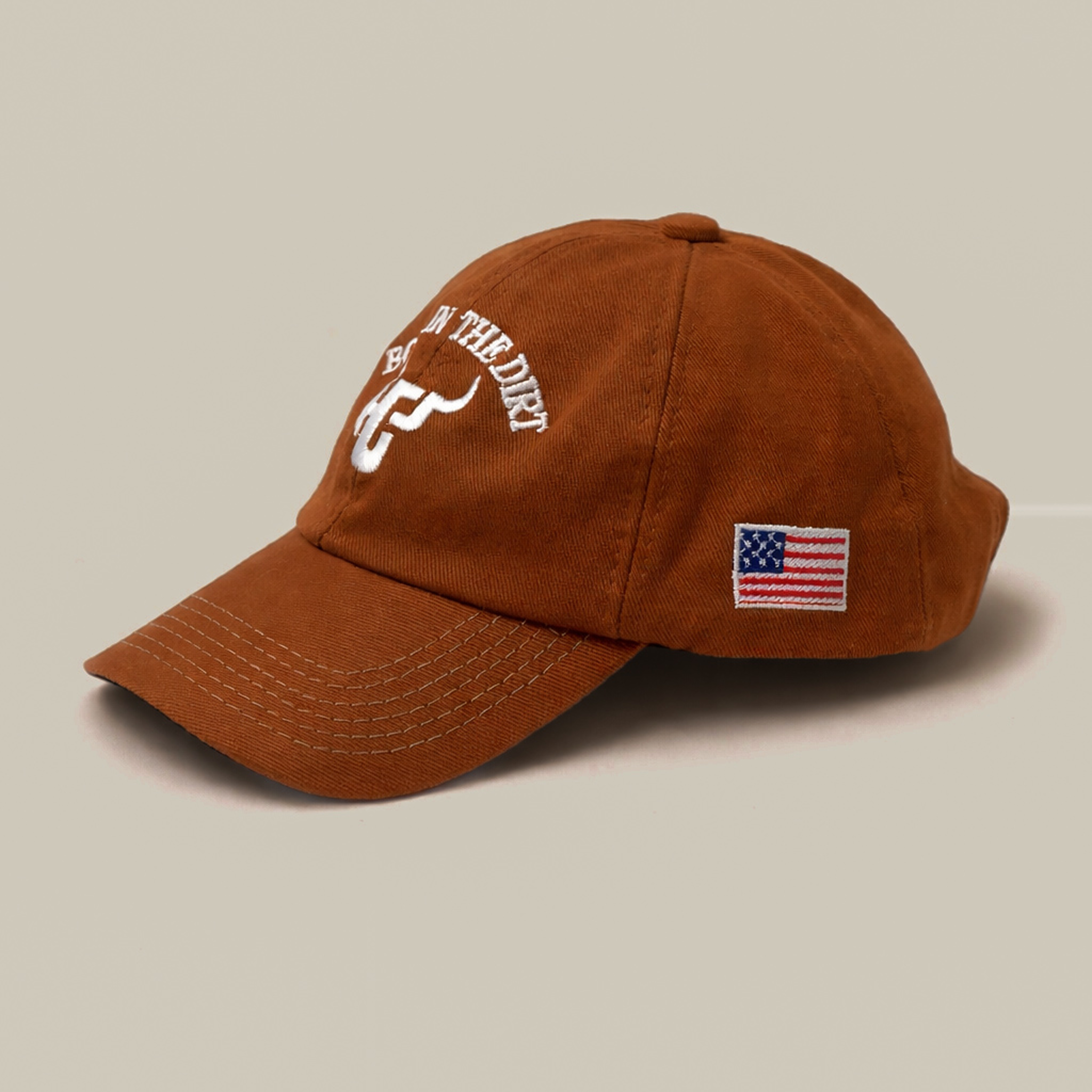 Boné Dad Hat HCP® Born in the Dirt Marrom