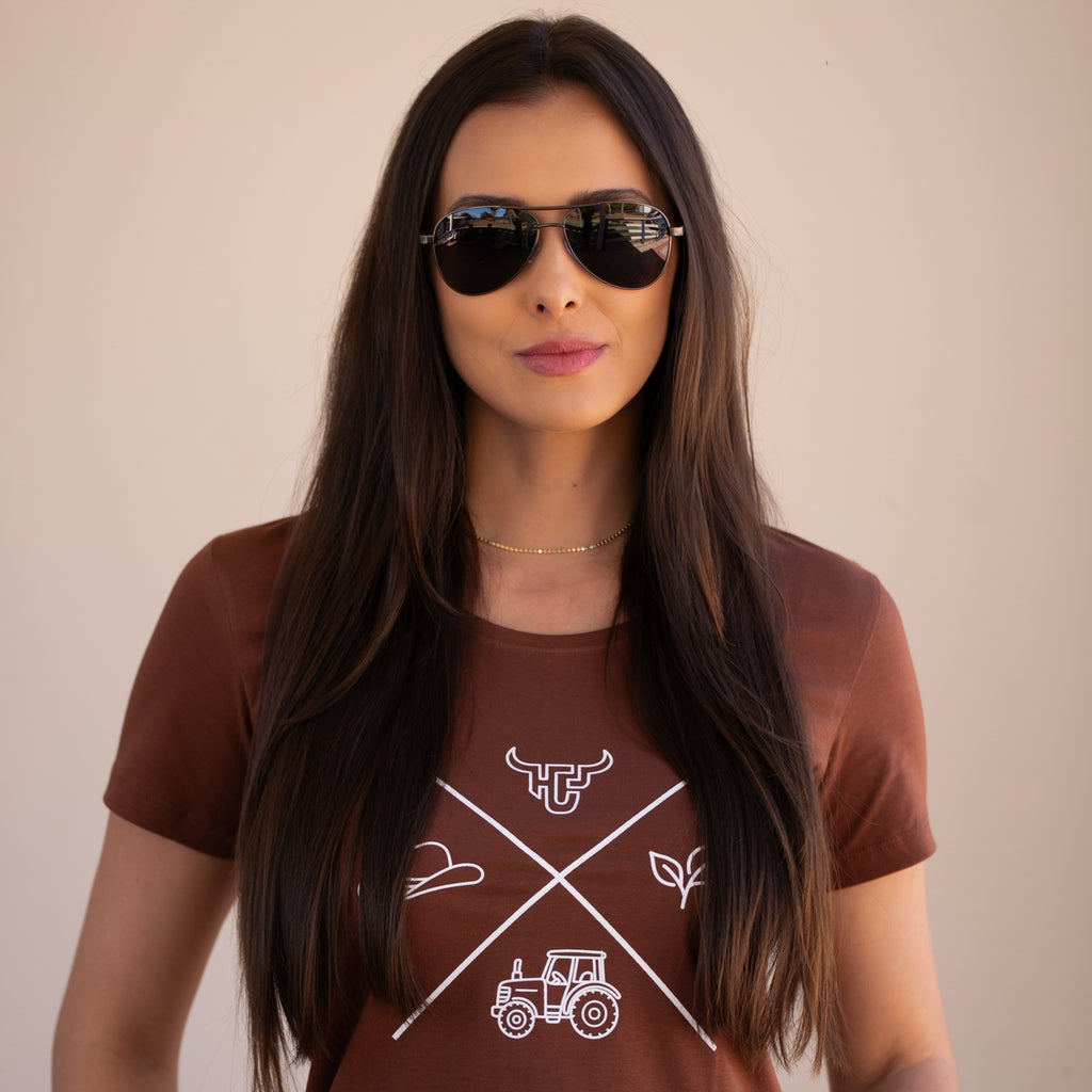Óculos de Sol Aviador Feminino - Polarizado