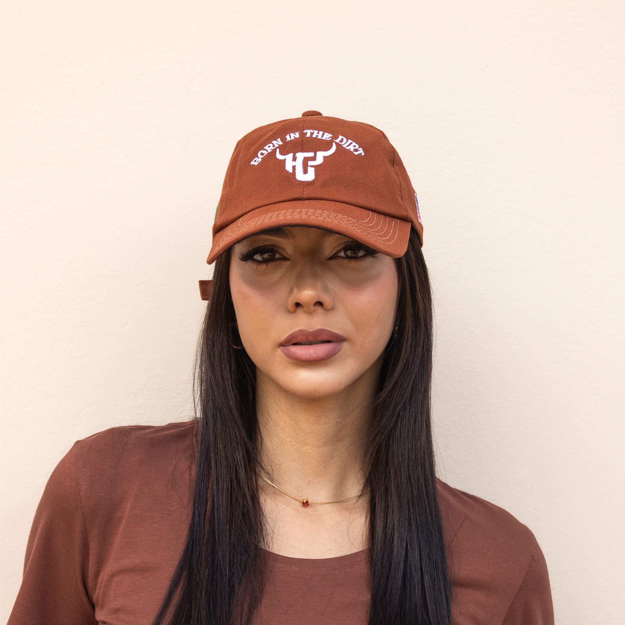 Boné Dad Hat HCP® Born in the Dirt Marrom