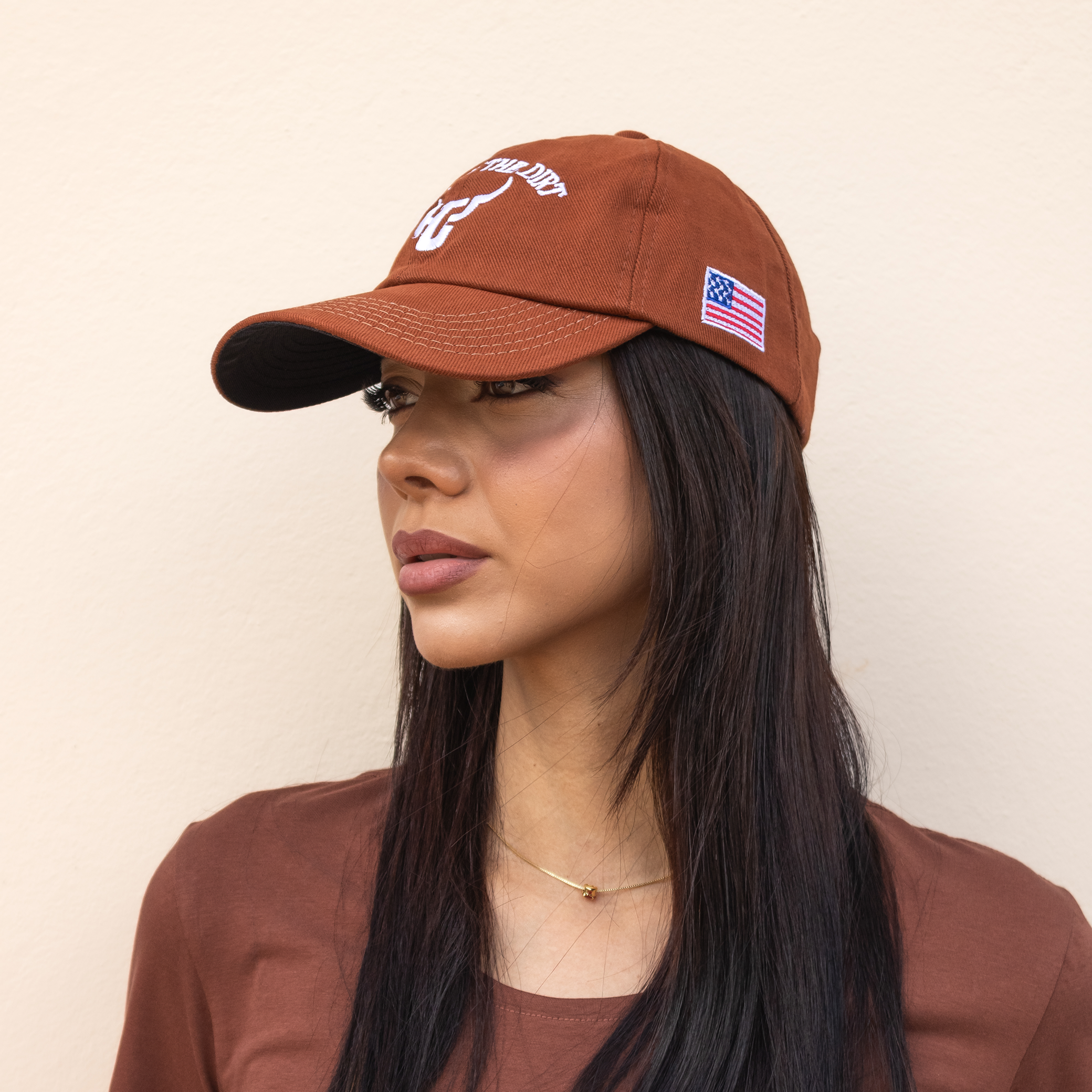 Boné Dad Hat HCP® Born in the Dirt Marrom