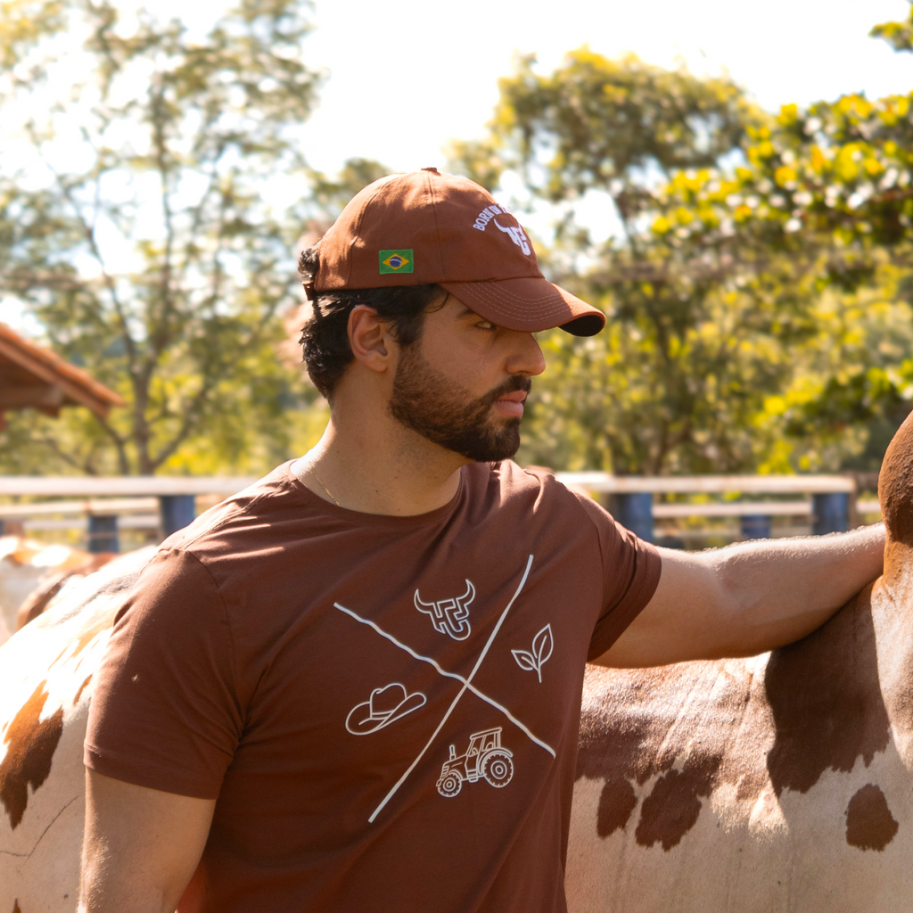 Boné Dad Hat HCP® Born in the Dirt Marrom