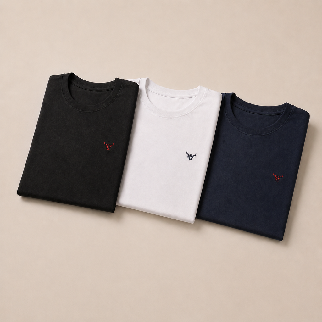 Kit 3x Camisetas Básicas HCP